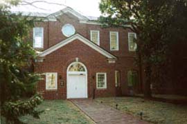 [photo, Miller Senate Office Building entrance, 11 Bladen St., Annapolis, Maryland]