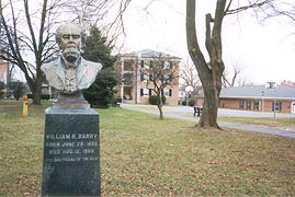 [photo, William R. Barry (1828-1900) statue, Frederick Campus, Maryland School for the Deaf, Frederick, Maryland]