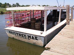 [photo, Crab boat with crab pots (traps), Chesapeake Beach, Maryland]